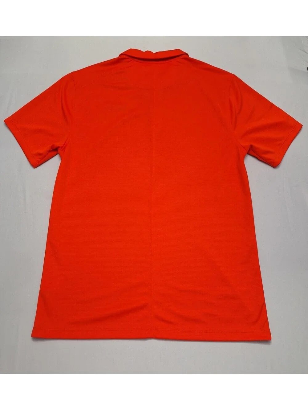 Nike Golf Polo Shirt Mens M Medium Orange Red Dri-Fit Victory Solid Short Sleeve